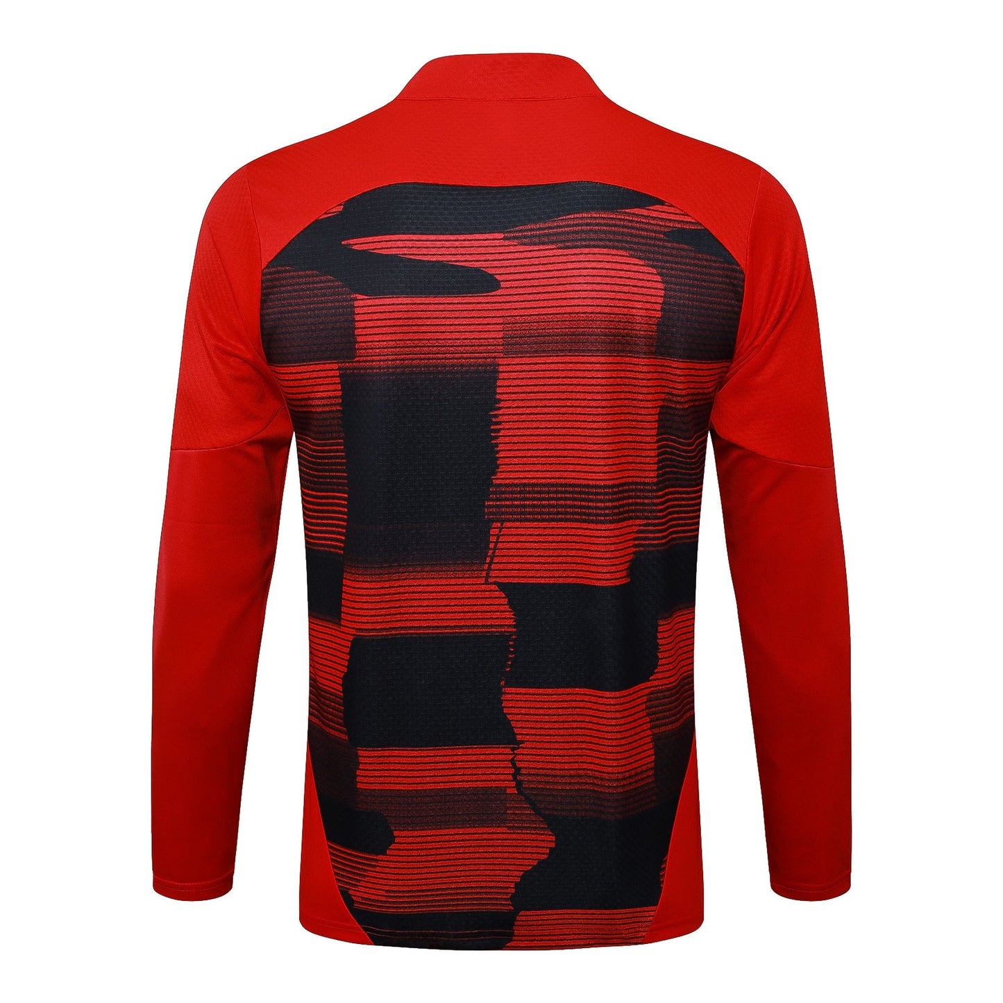 Conjunto AC Milan ZĂper Curto Treino Vermelho