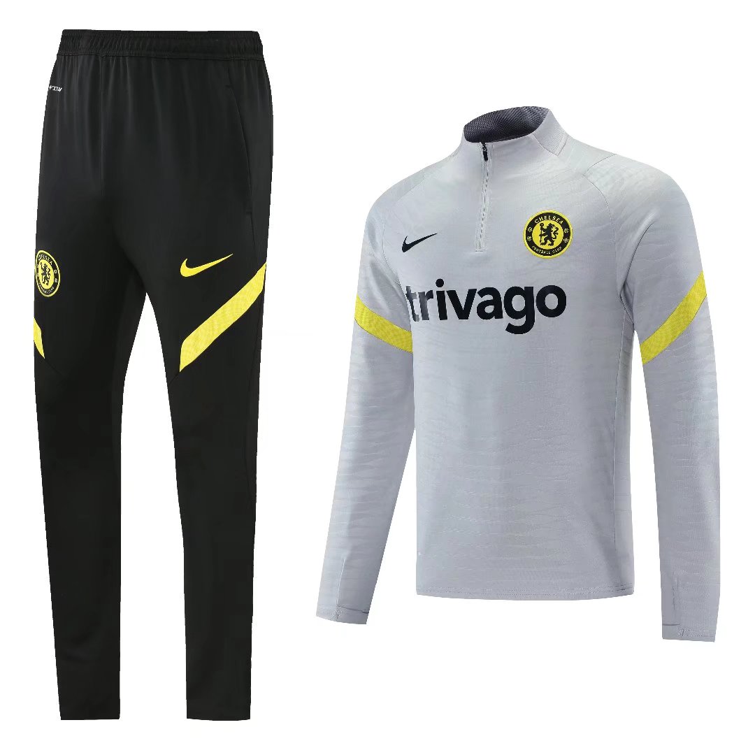 Conjunto Chelsea ZĂper Curto Cinza