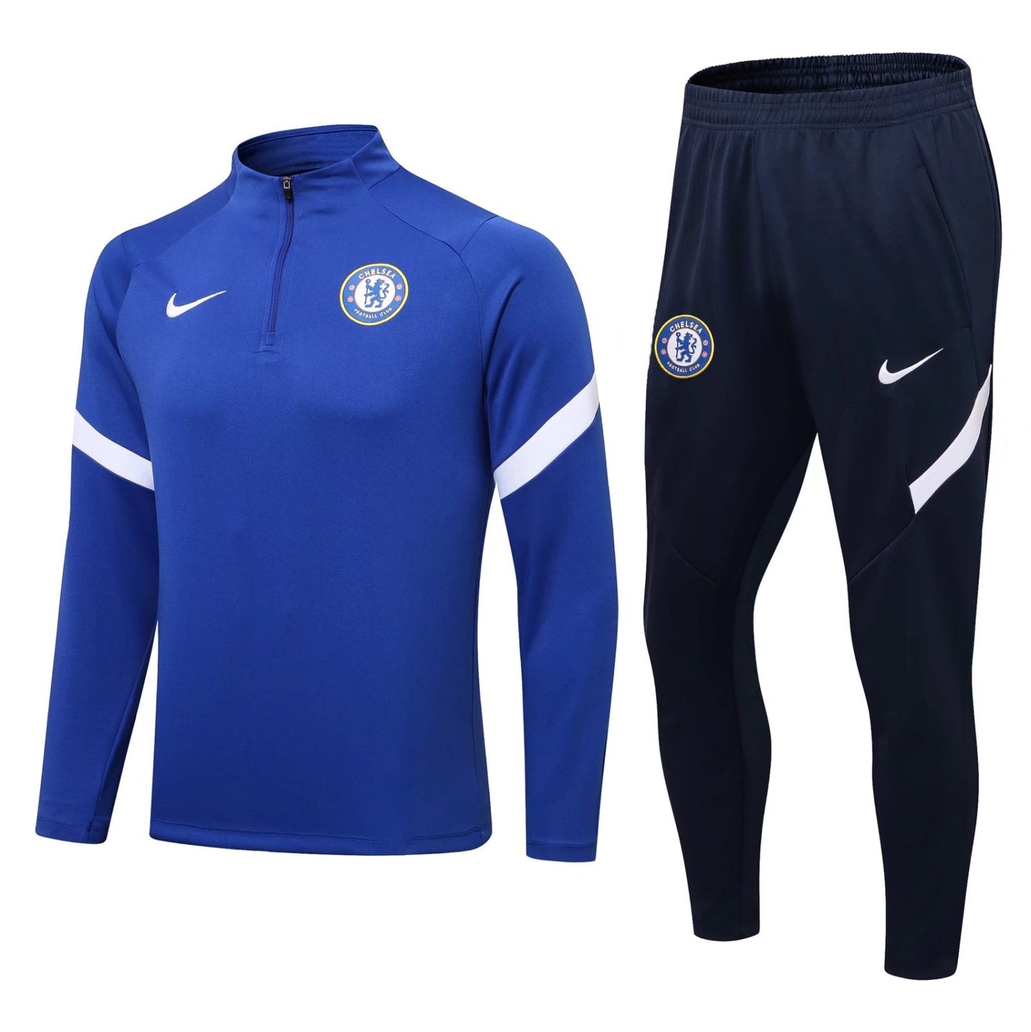 Conjunto Chelsea ZĂper Curto Azul
