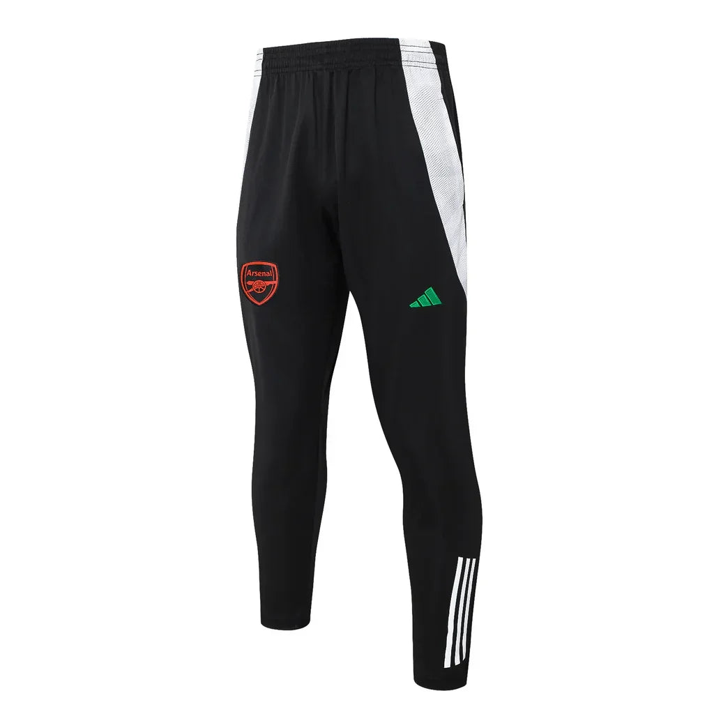 Conjunto Arsenal ZĂper Curto Treino Preto 2024/25