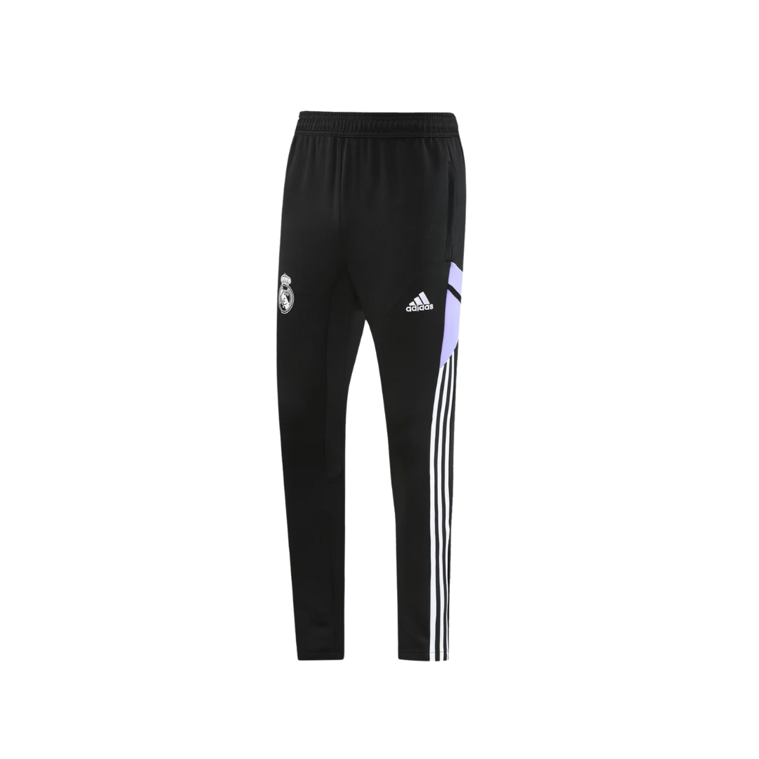 Conjunto Real Madrid ZĂper Curto LilĂĄs e Preto