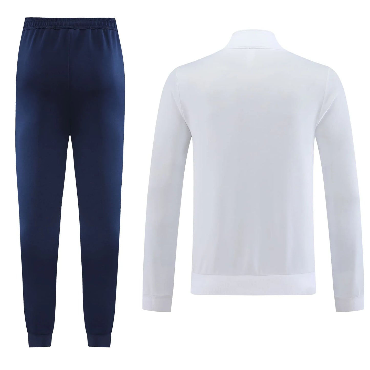 Conjunto Real Madrid ZĂper Longo Branco e Azul