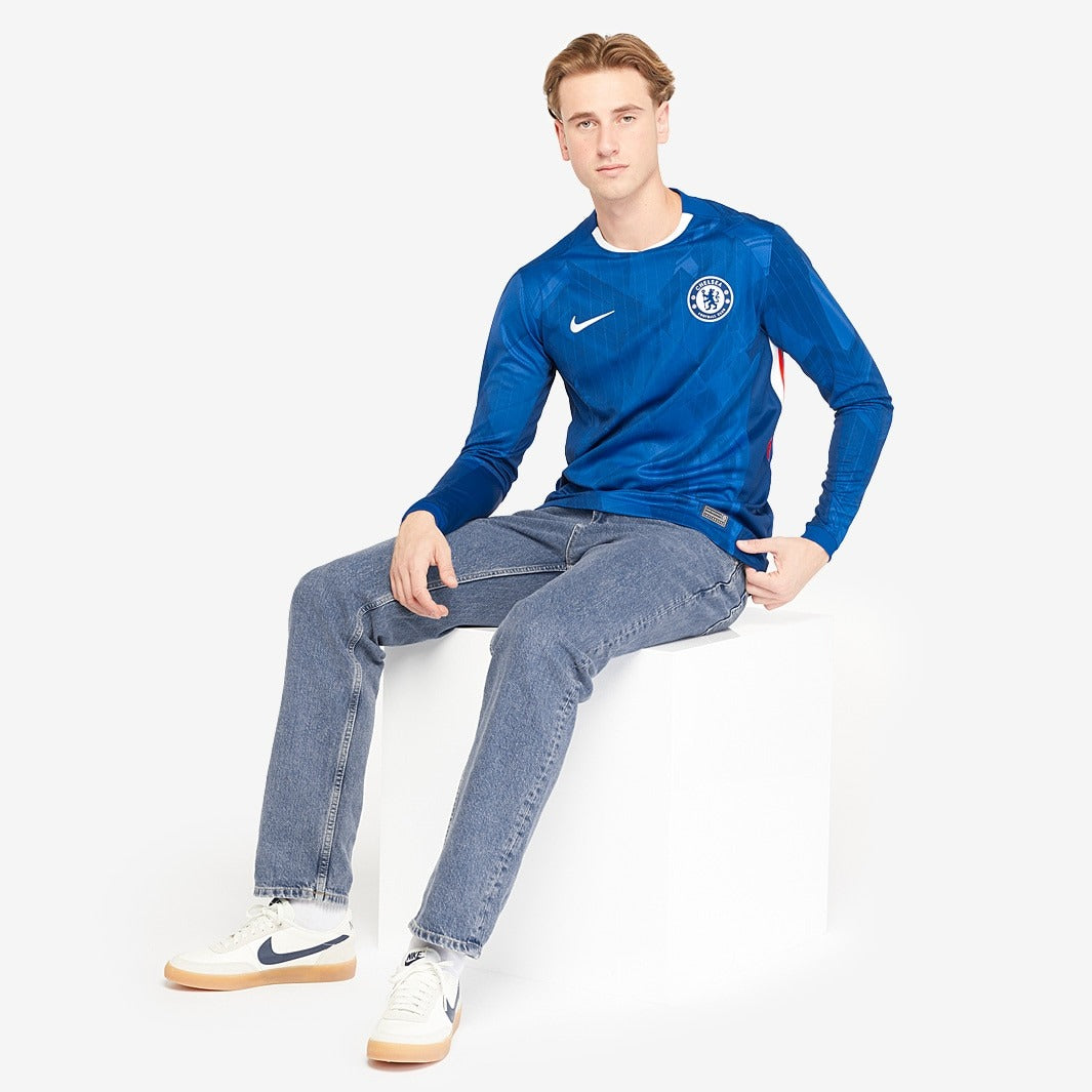 Camisa Chelsea 2025/26 I Manga Longa Torcedor