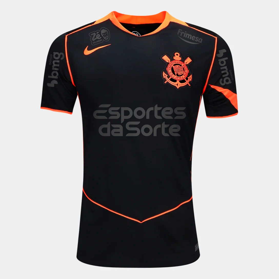 Camisa Corinthians 2025/26 III Torcedor Com Patrocínios