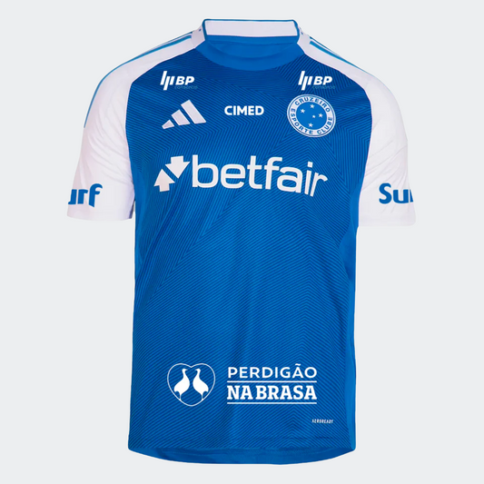 Camisa Cruzeiro 2025/26 I Torcedor Com Patrocínios