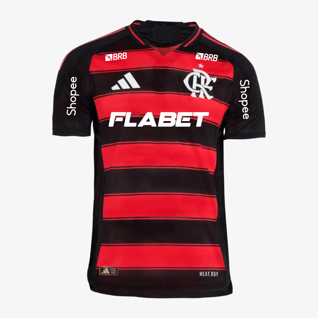Camisa Flamengo 2025/26 I Authentic Com Patrocínios