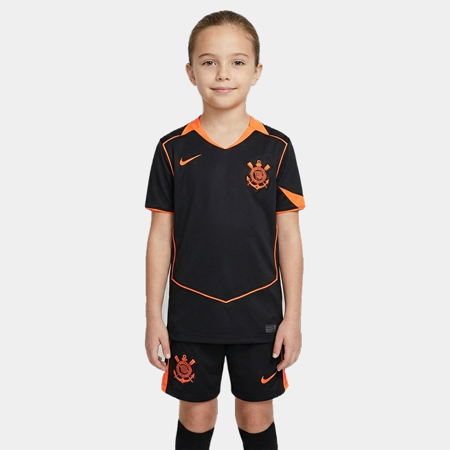 Conjunto Infantil Feminino Corinthians 2025/26 III