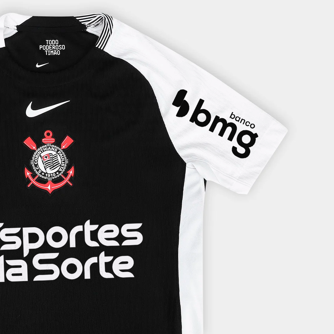 Camisa Corinthians 2025/26 II Jogador Com Patrocínios