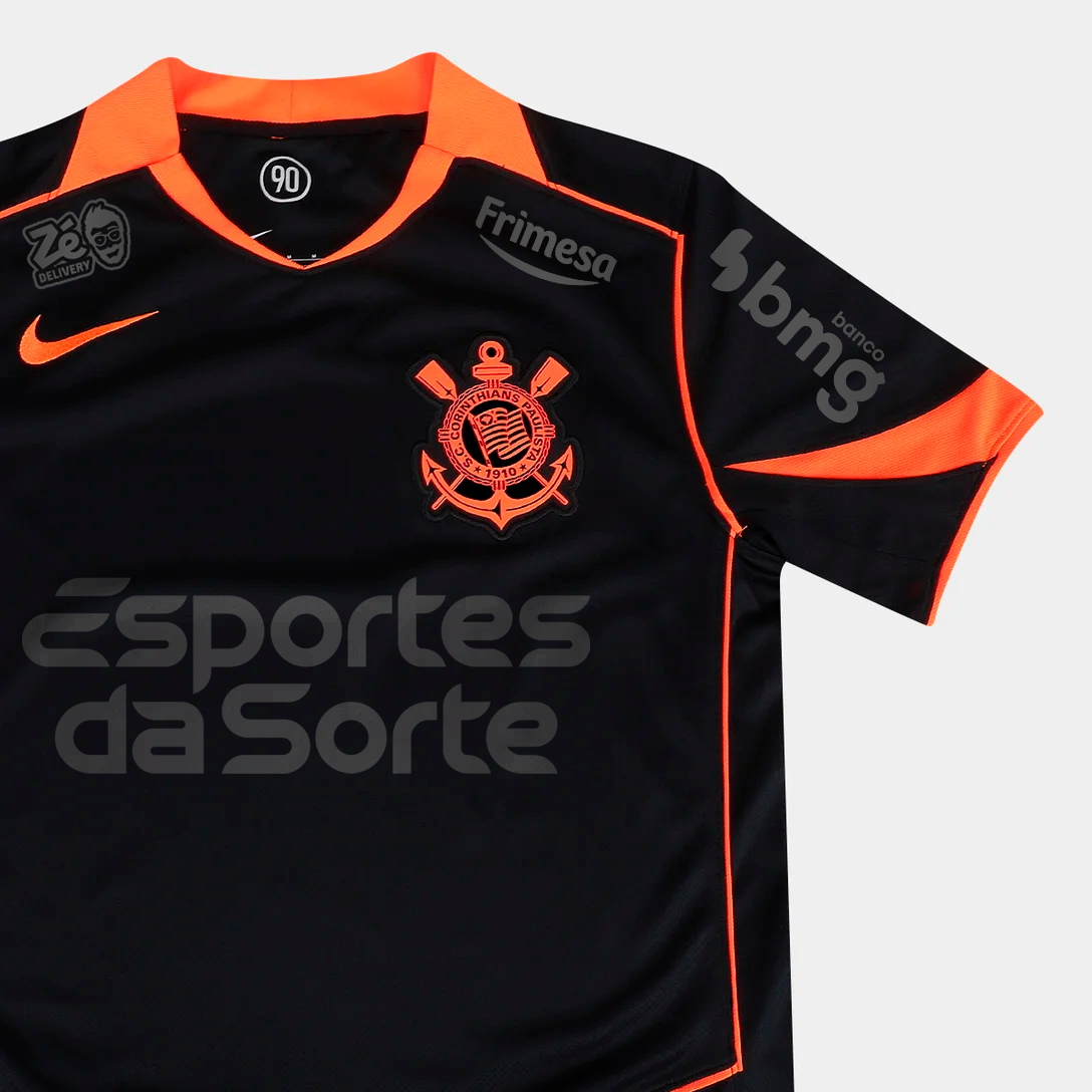 Camisa Corinthians 2025/26 III Torcedor Com Patrocínios