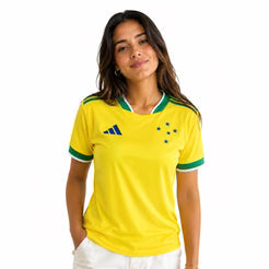 Camisa Cruzeiro 2026/27 Verde Amarela Copa do Mundo - Feminina