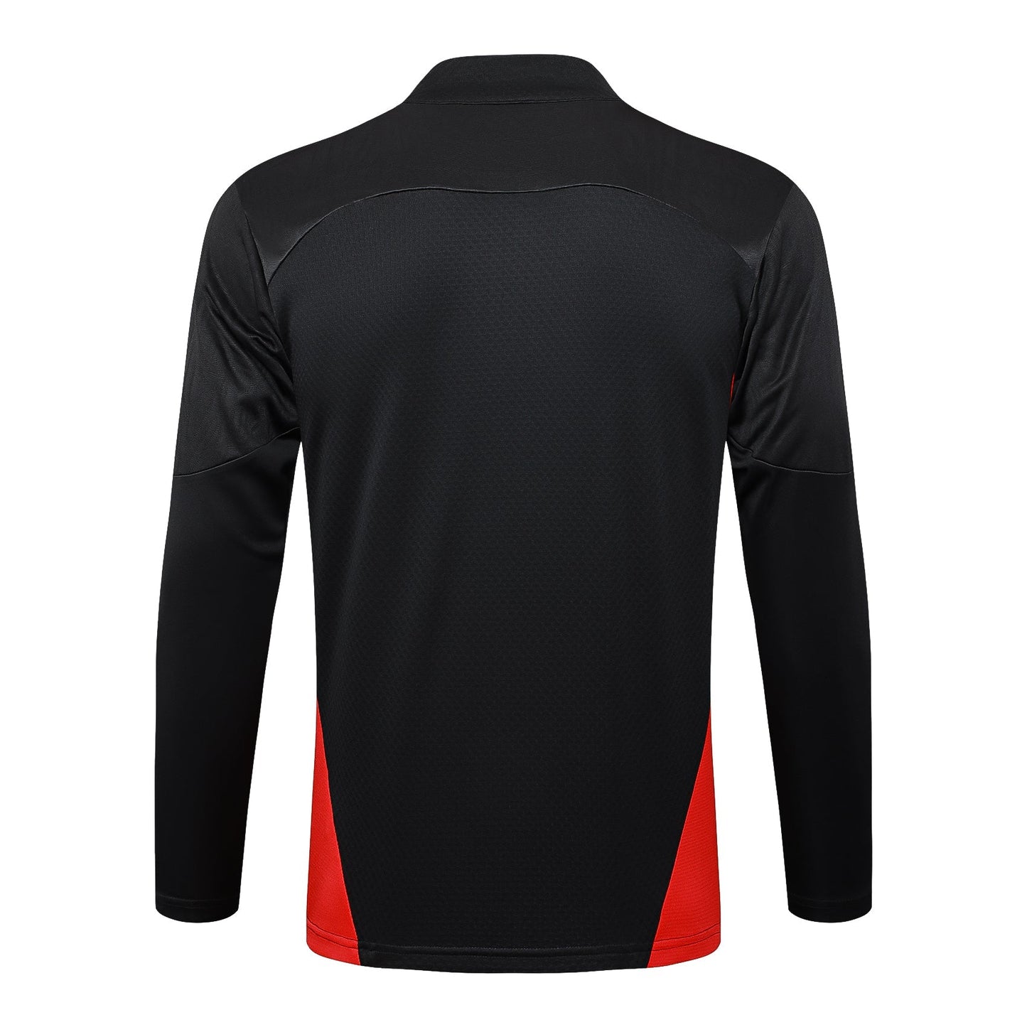 Conjunto AC Milan Zíper Curto Treino Preto