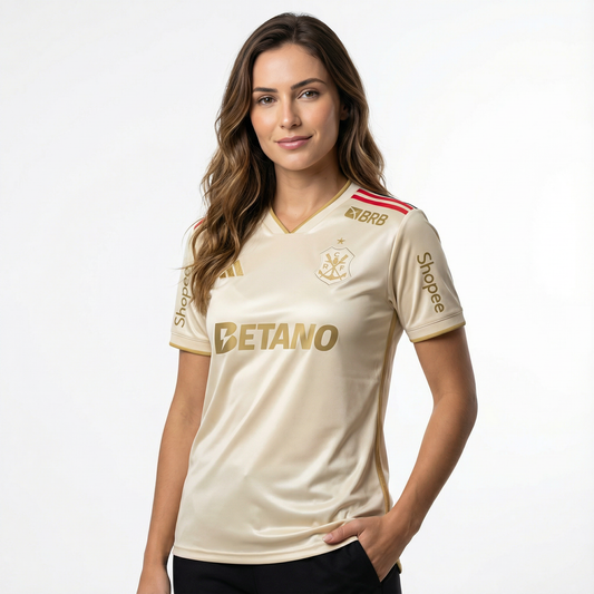 Camisa Feminina Flamengo 2025/26 III Torcedor Com Patrocínios