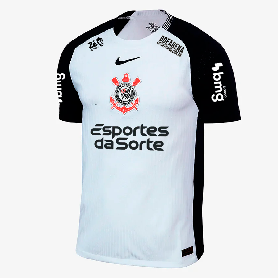 Camisa Corinthians 2025/26 I Jogador Com Patrocínios