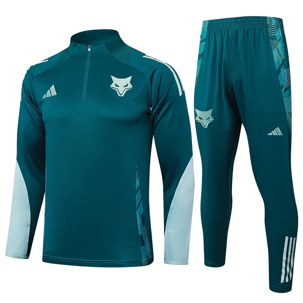 Conjunto Cruzeiro Ziper Curto Treino Azul Escuro