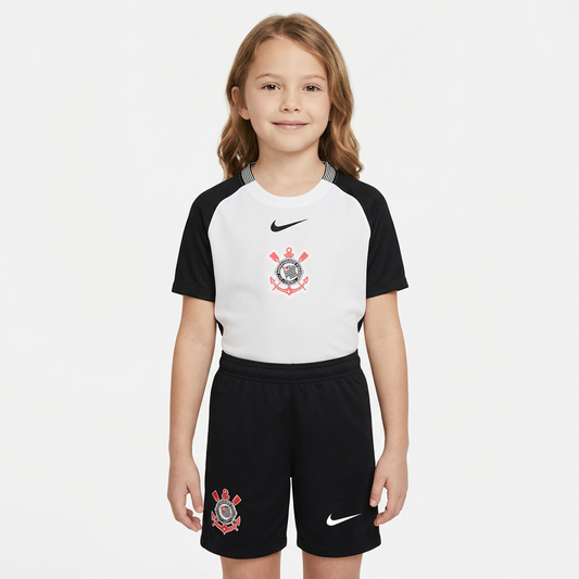 Conjunto Infantil Feminino Corinthians 2025/26 I
