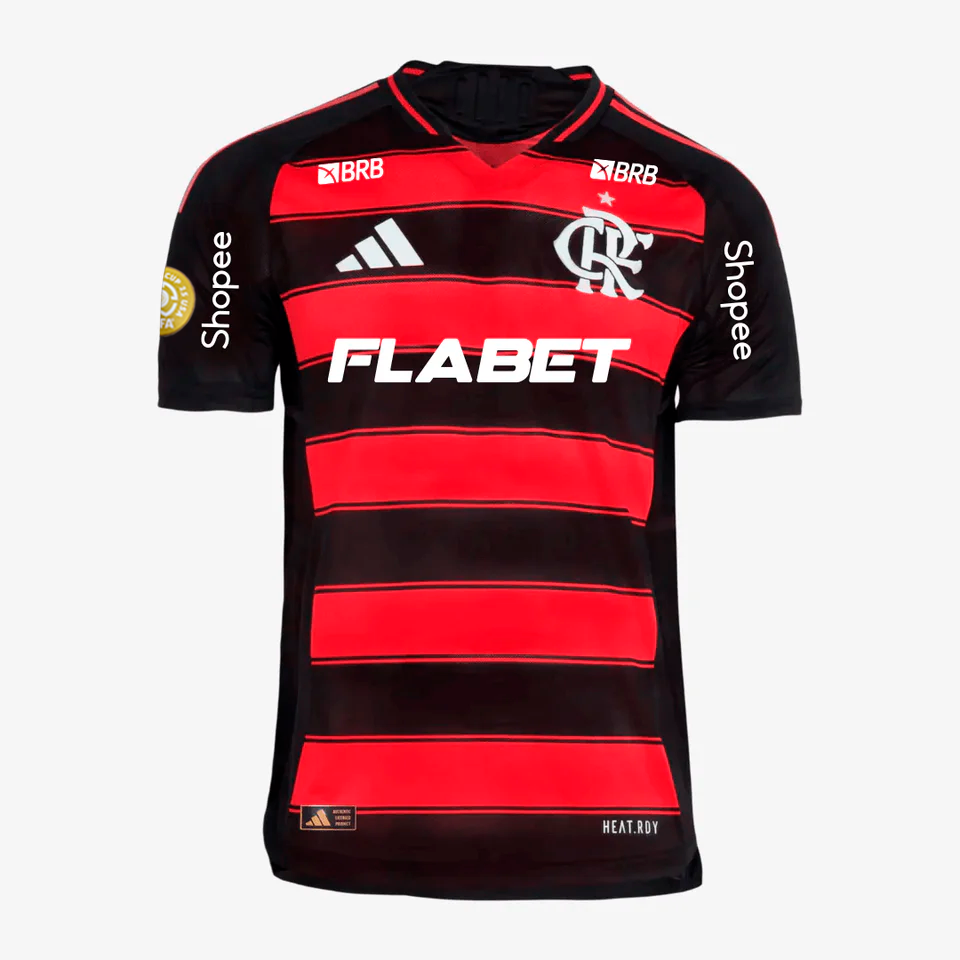 Camisa Flamengo 2025/26 I Authentic Com Patrocínios