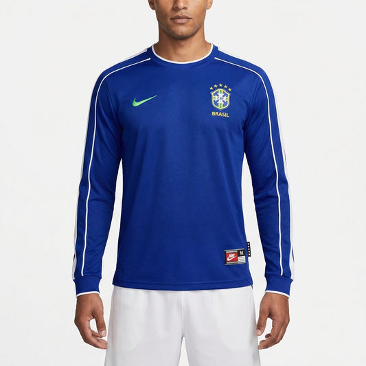 Camisa Brasil 1998/99 II Retrô Manga Longa Masculina | Torcedor Shop