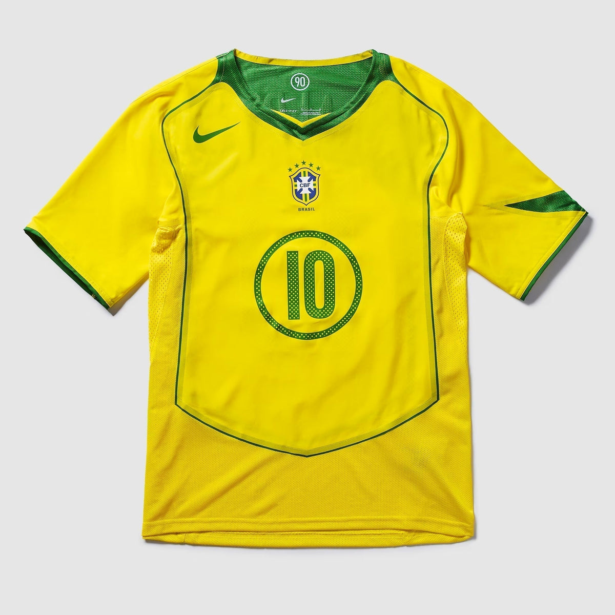 Camisa Brasil Reedição Total 90 Ronaldinho Masculina | Torcedor Shop