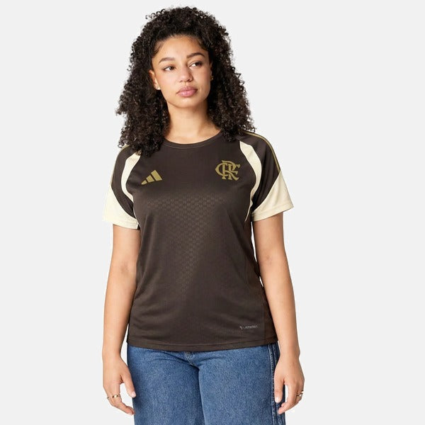 Camisa Flamengo Feminina 2026/27 Treino Marrom | Torcedor Shop