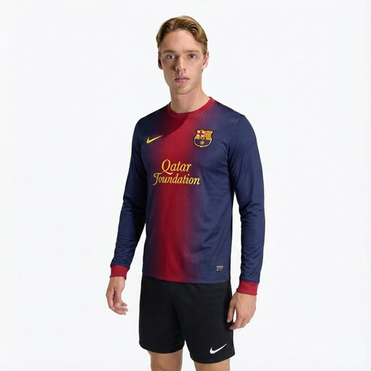 Camisa Retrô Barcelona 2012/13 I Manga Longa | Torcedor Shop