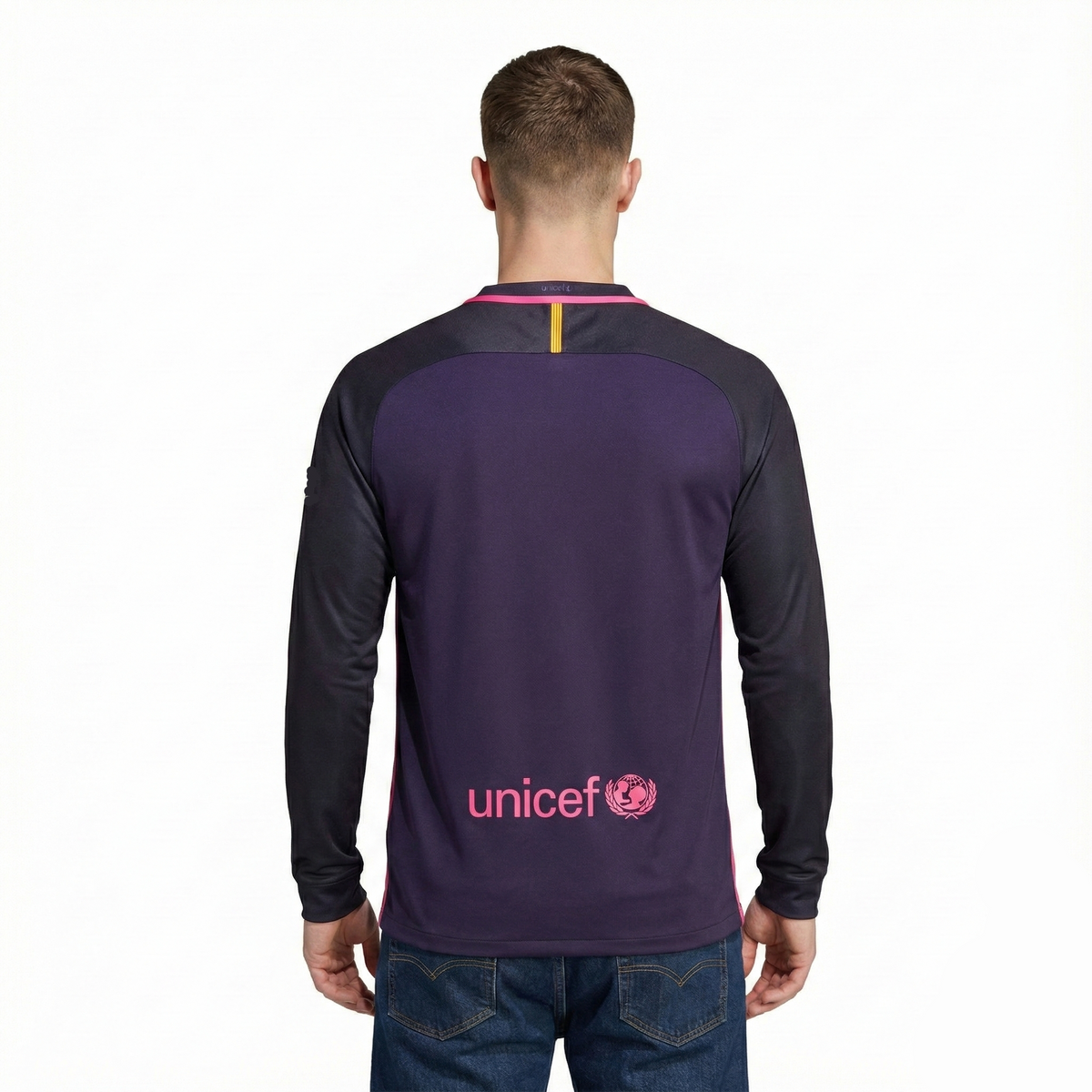 Camisa Retrô Barcelona 2016/17 I Manga Longa - foto 2 | Torcedor Shop