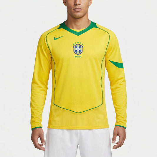 Camisa Retrô Brasil 2004 I Manga longa | Torcedor Shop
