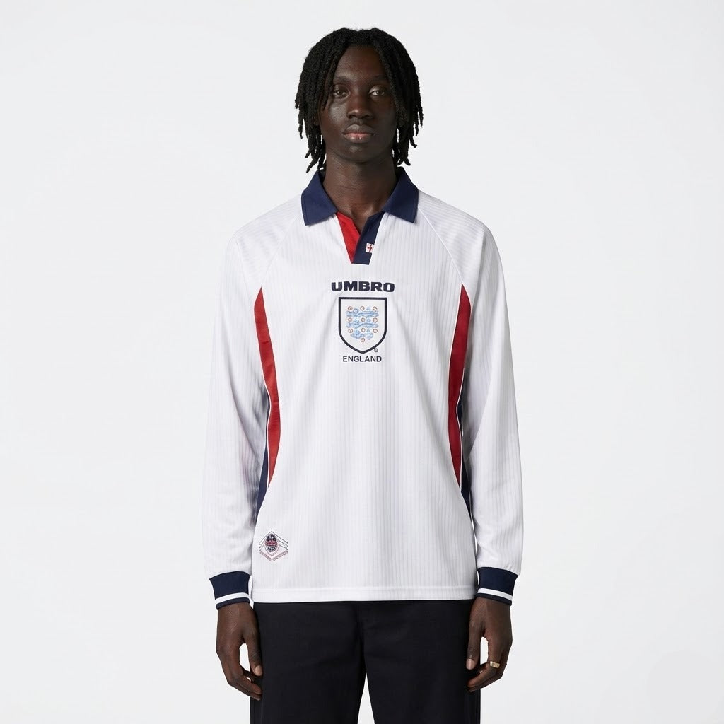 Camisa Retrô Inglaterra 1998/99 I Manga Longa | Torcedor Shop