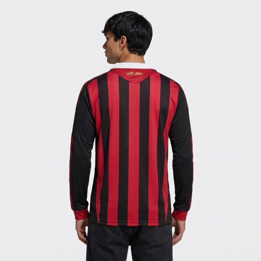 Camisa Retrô Milan 2009/10 I Manga Longa - foto 2 | Torcedor Shop