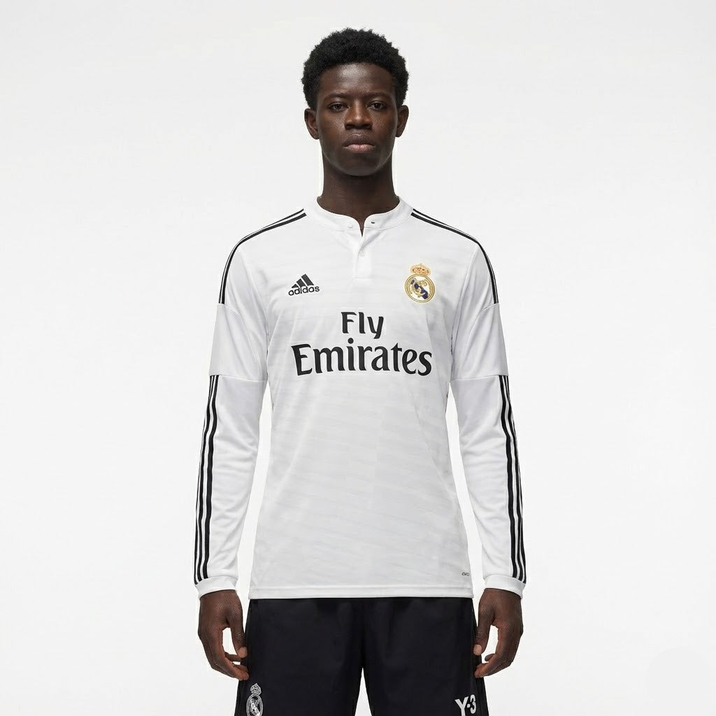 Camisa Retrô Real Madrid 2014/15 I Manga Longa | Torcedor Shop
