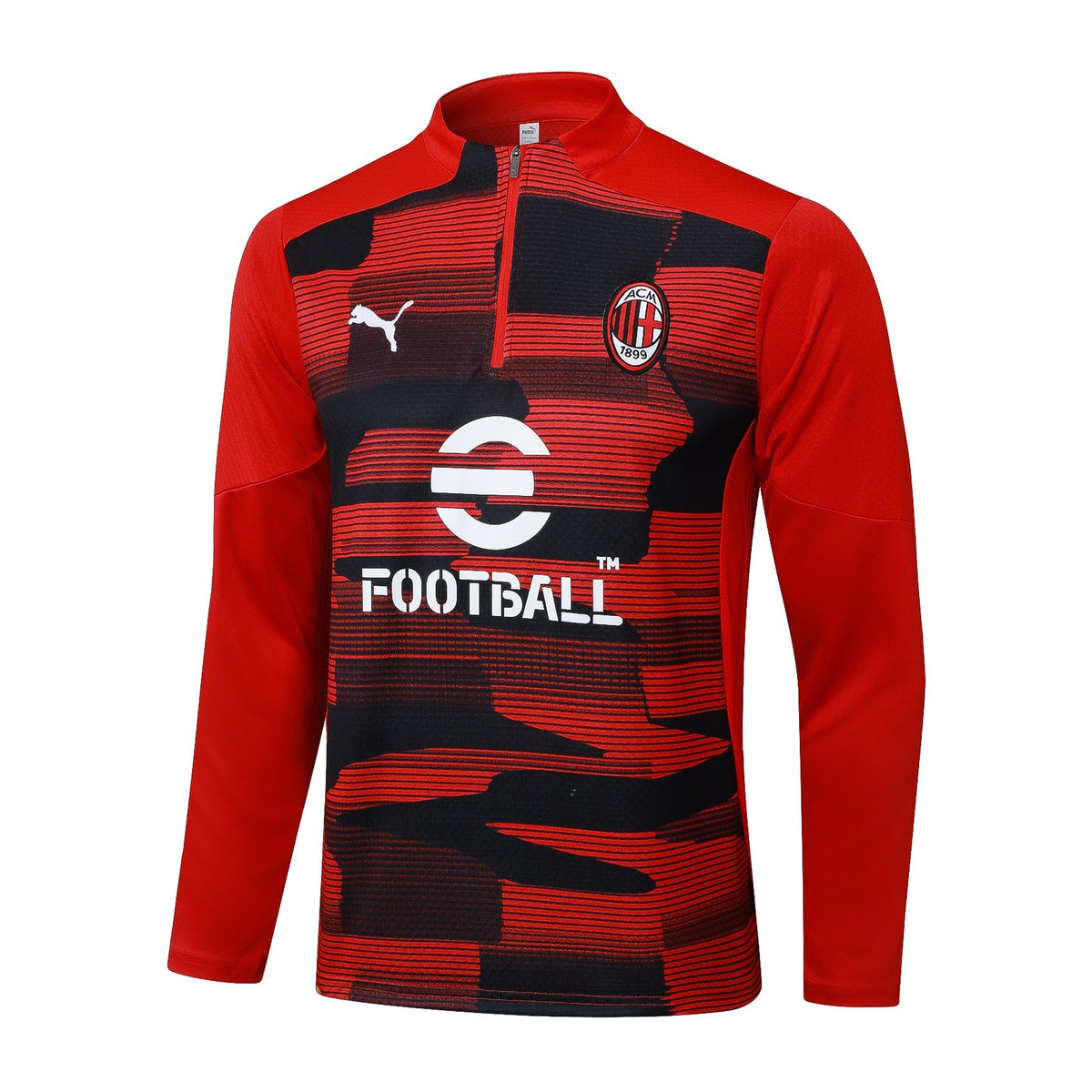 Conjunto AC Milan Zíper Curto Treino Vermelho - foto 3 | Torcedor Shop