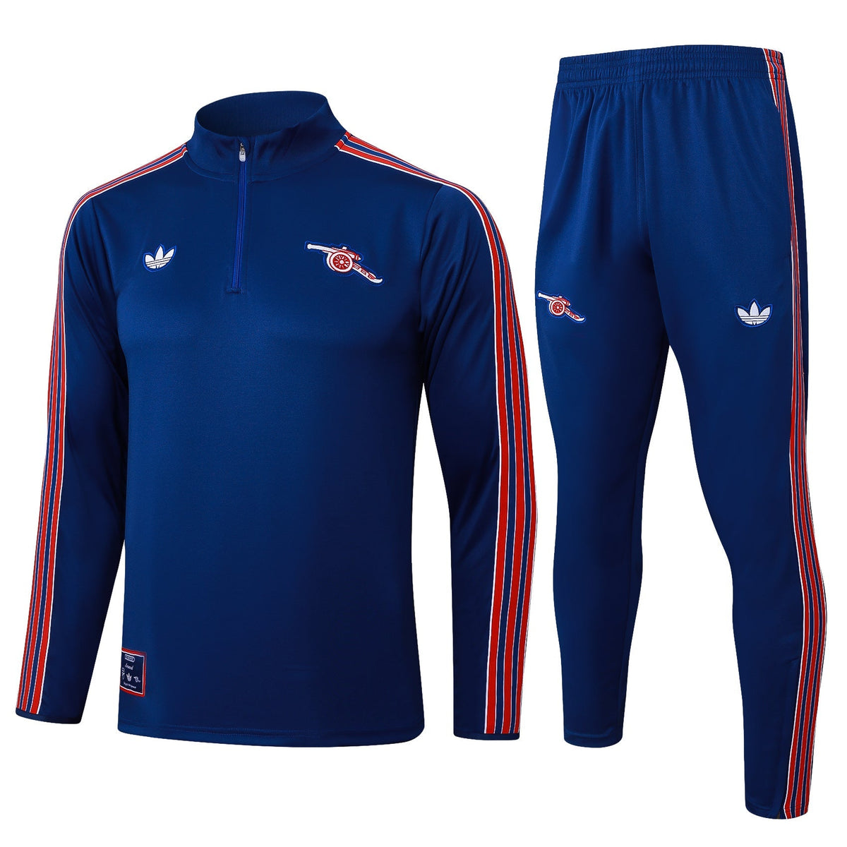 Conjunto Arsenal Zíper Curto Azul | Torcedor Shop