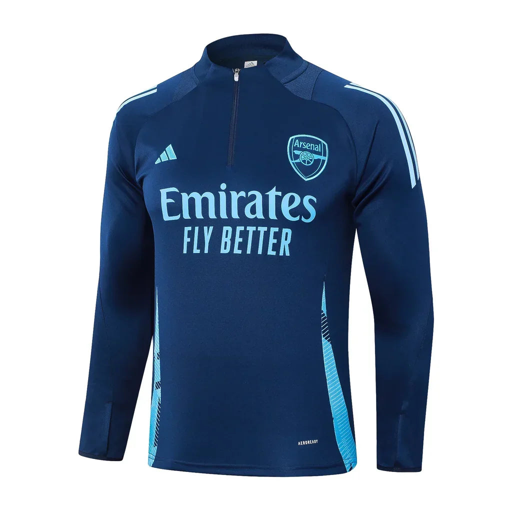 Conjunto Arsenal Zíper Curto Treino Azul Escuro - foto 3 | Torcedor Shop