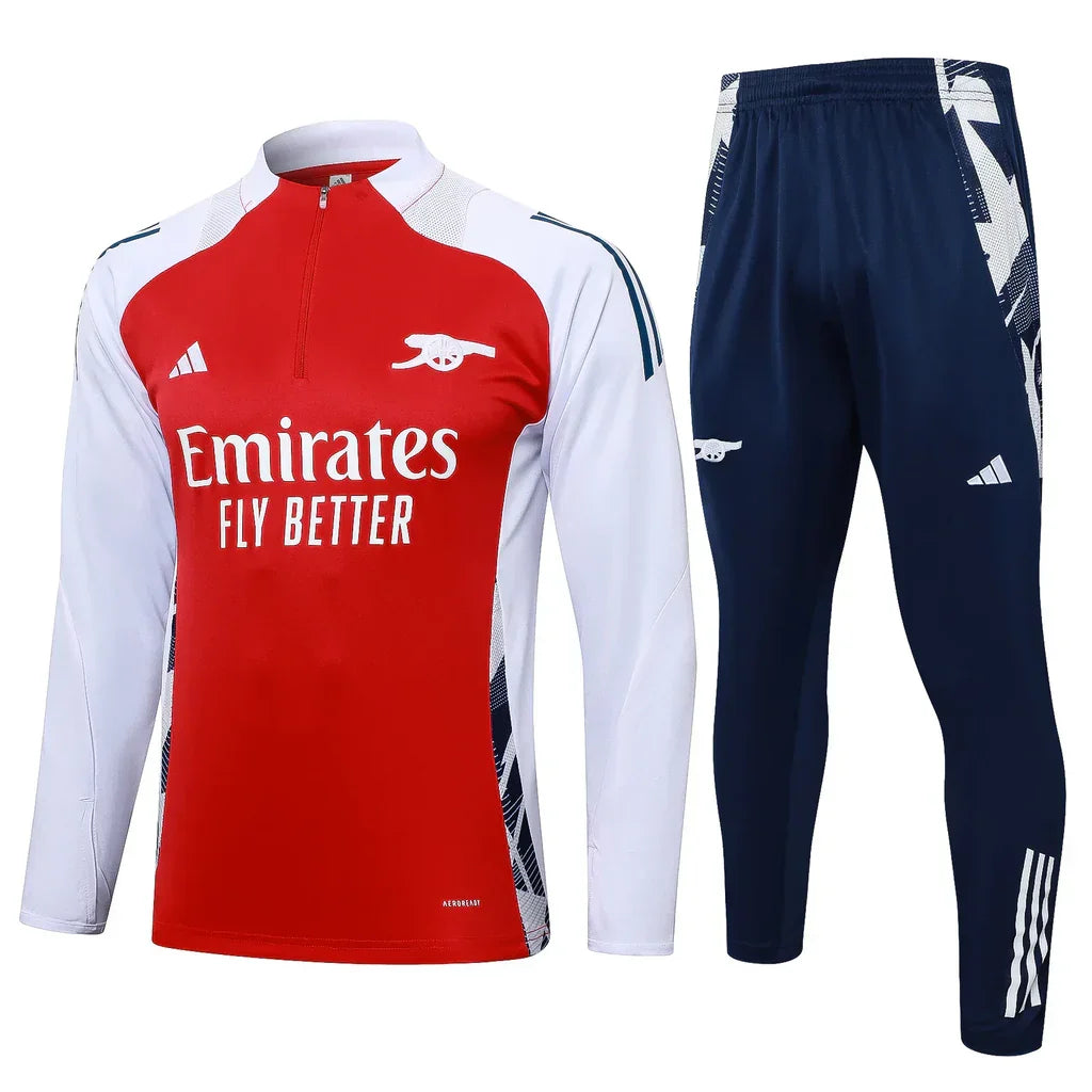 Conjunto Arsenal Zíper Curto Treino Home 2024/25 | Torcedor Shop