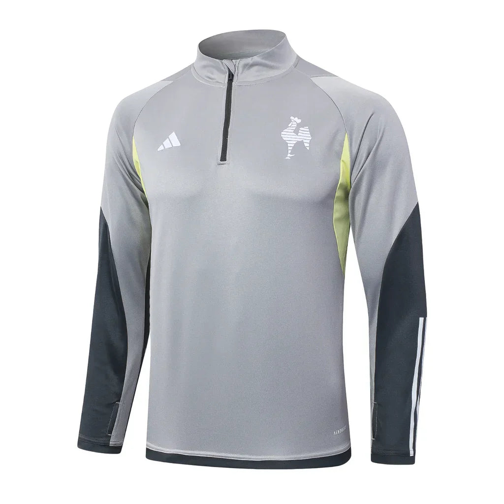 Conjunto Atlético MG Zíper Curto Treino Cinza Claro - foto 3 | Torcedor Shop