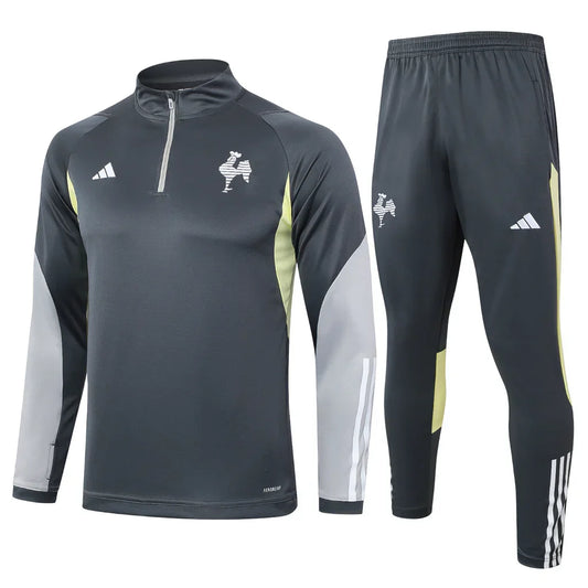 Conjunto Atlético MG Zíper Curto Treino Cinza Escuro 2024/25 | Torcedor Shop