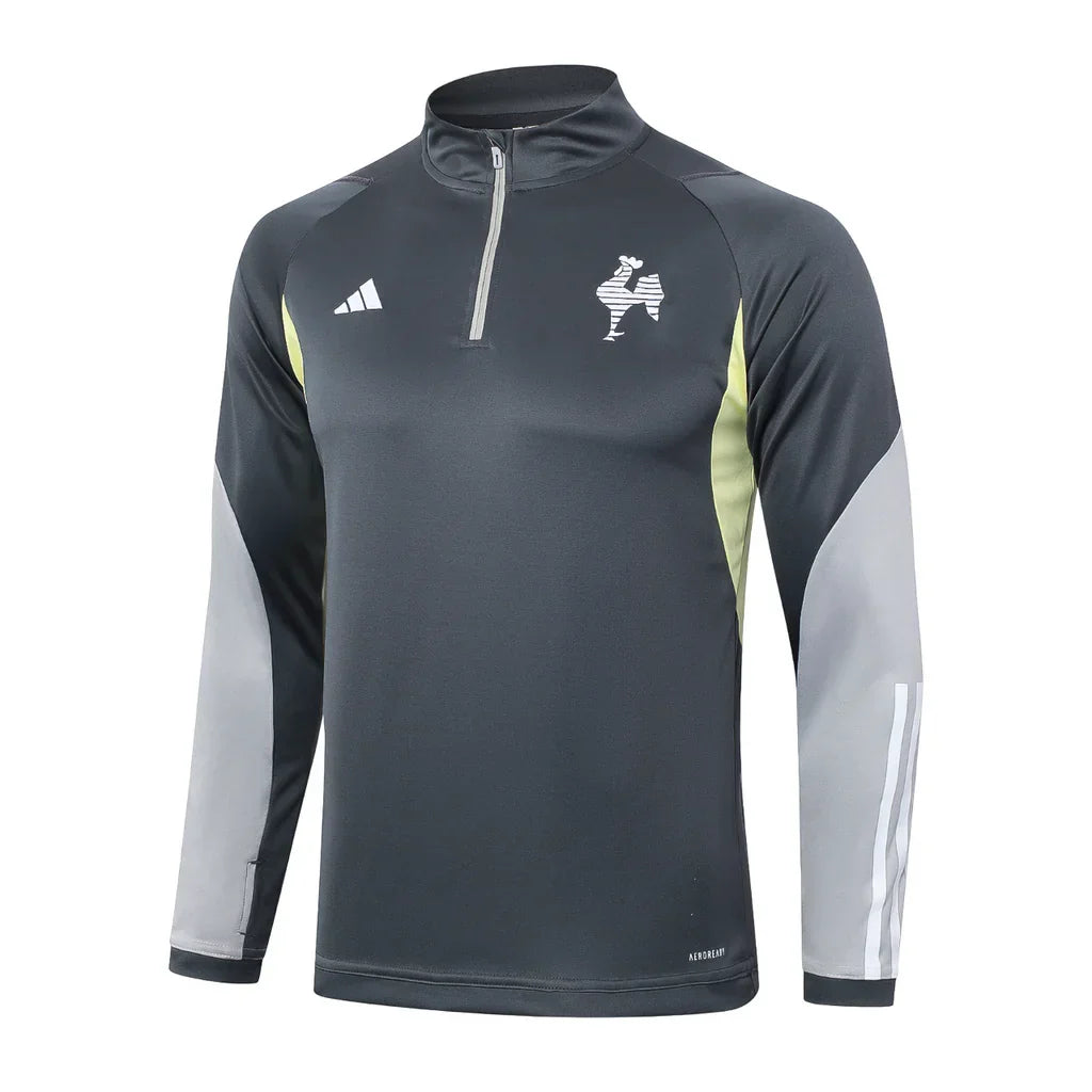Conjunto Atlético MG Zíper Curto Treino Cinza Escuro 2024/25 - foto 3 | Torcedor Shop