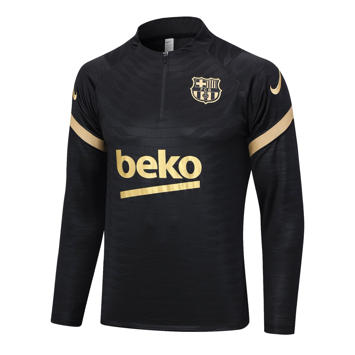 Conjunto Barcelona Ziper Curto Preto - foto 3 | Torcedor Shop