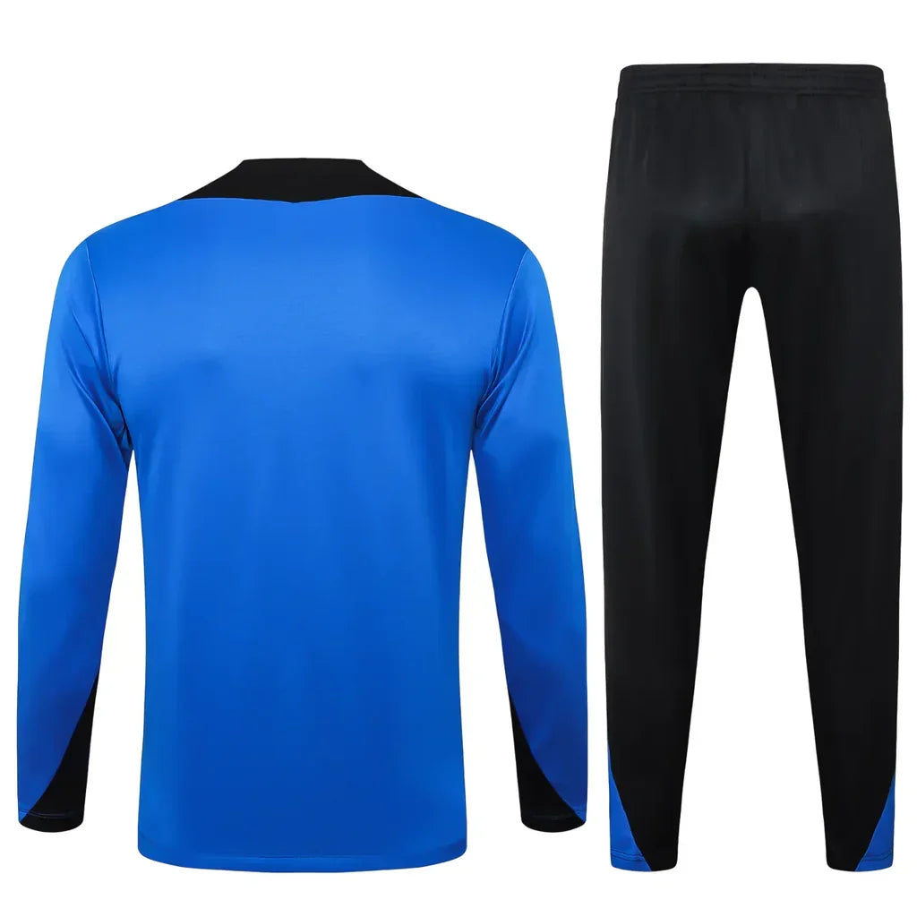 Conjunto Barcelona Zíper Curto Treino Azul 2024/25 - foto 2 | Torcedor Shop
