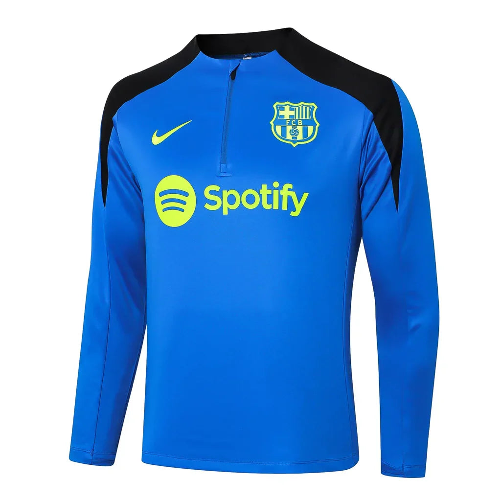 Conjunto Barcelona Zíper Curto Treino Azul 2024/25 - foto 3 | Torcedor Shop