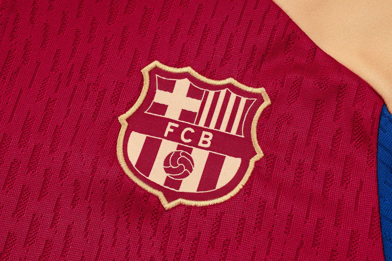 Conjunto Barcelona Zíper Curto Vermelho - foto 3 | Torcedor Shop