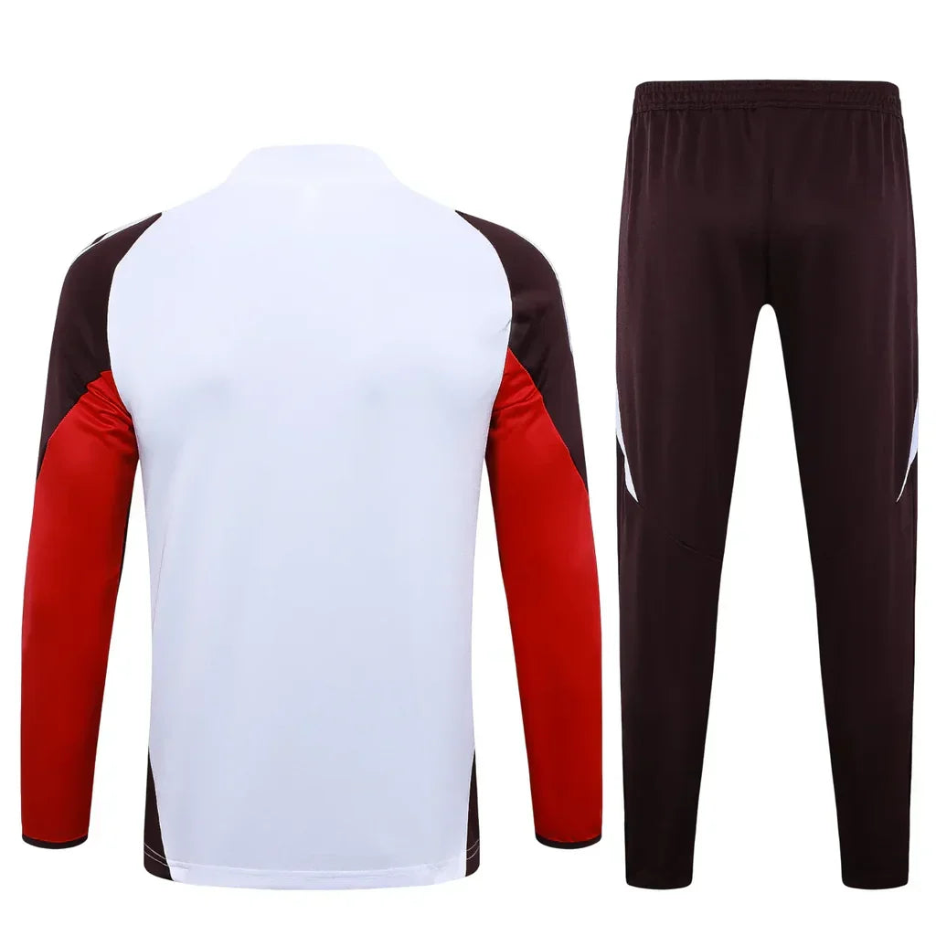 Conjunto Bayern de Munique Zíper Curto Treino Branco 2024/25 - foto 2 | Torcedor Shop