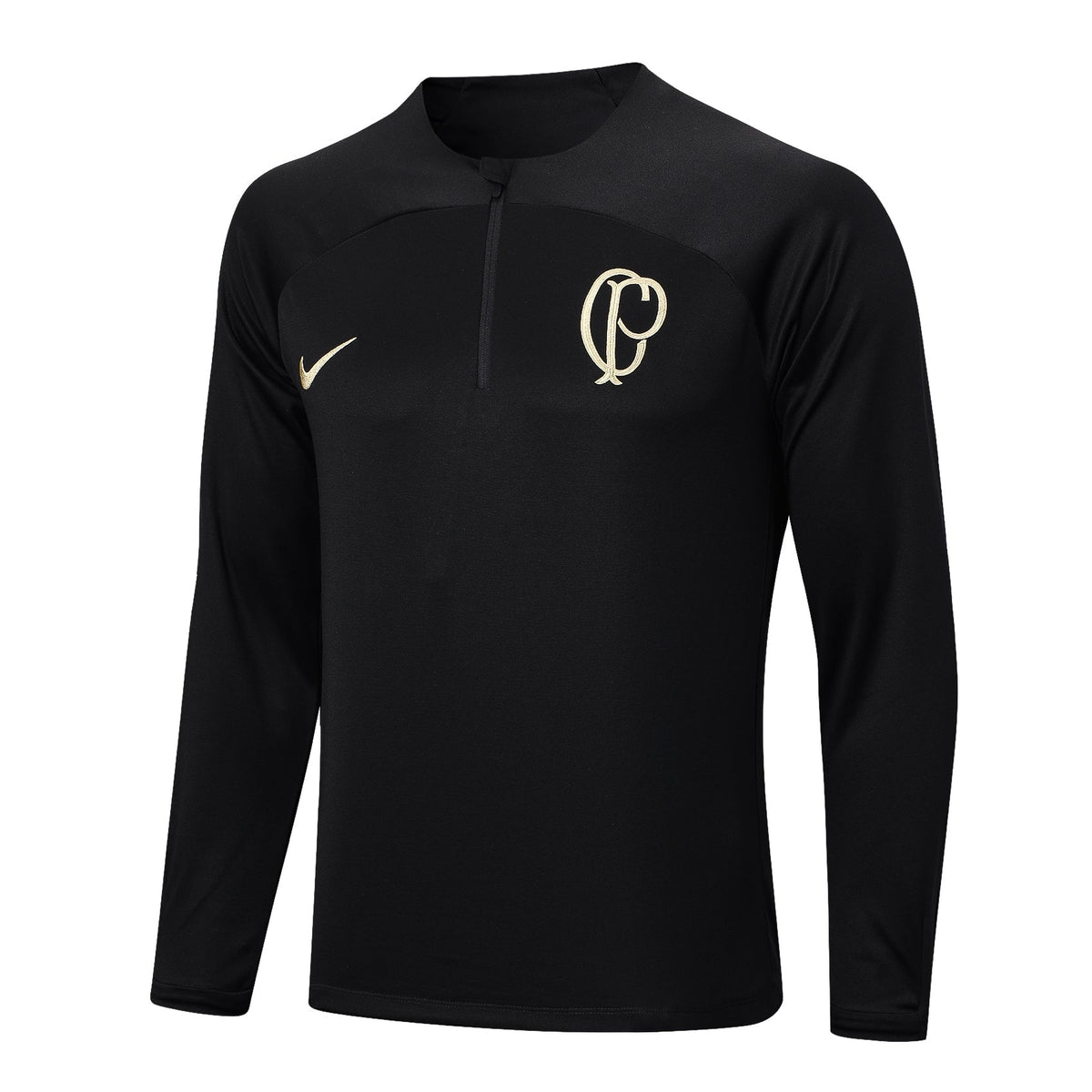 Conjunto Corinthians Ziper Curto Treino Preto - foto 3 | Torcedor Shop