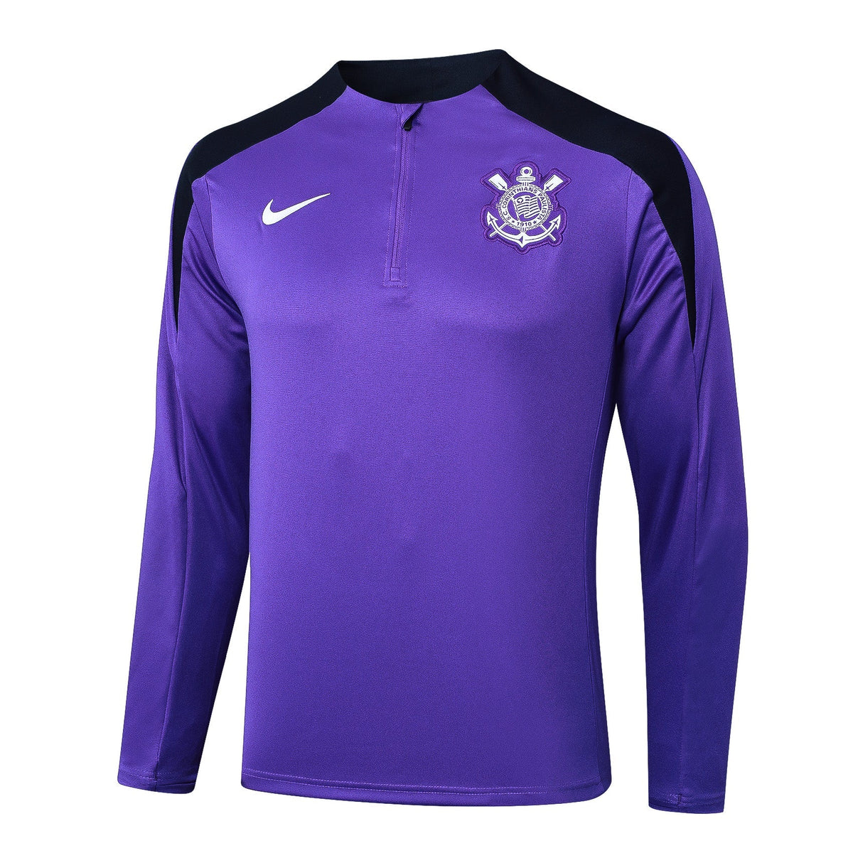 Conjunto Corinthians Zíper Curto Treino Roxo 2024/25 - foto 3 | Torcedor Shop