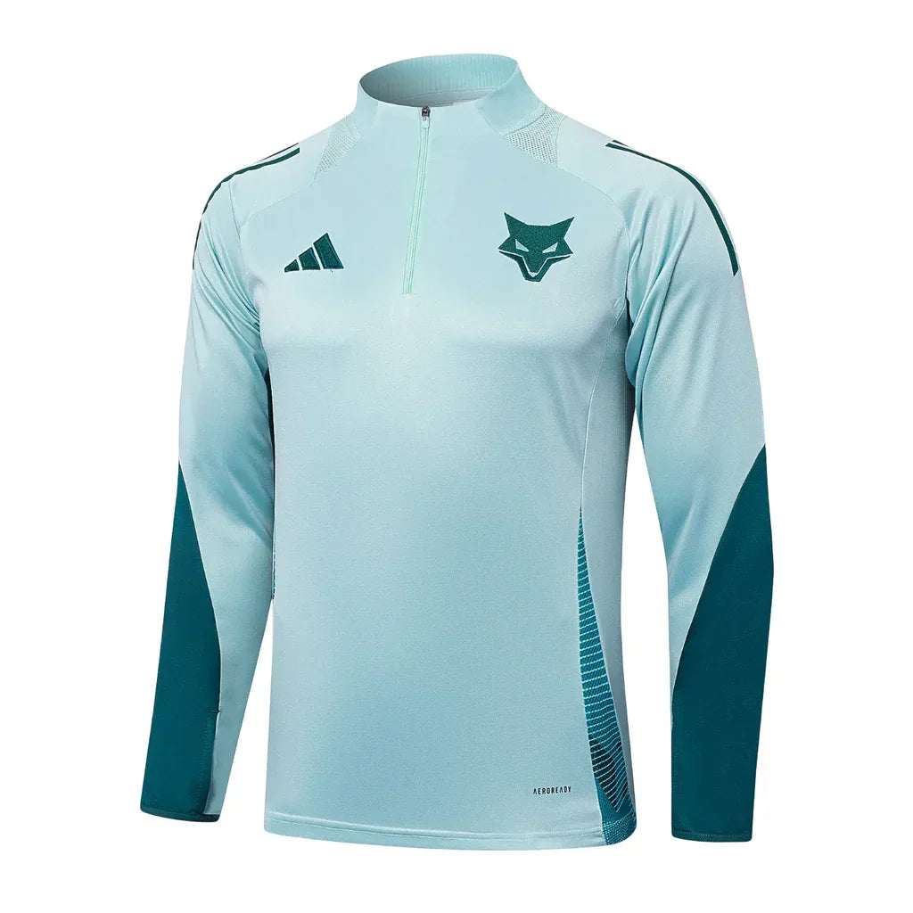 Conjunto Cruzeiro Ziper Curto Treino Azul Claro - foto 3 | Torcedor Shop