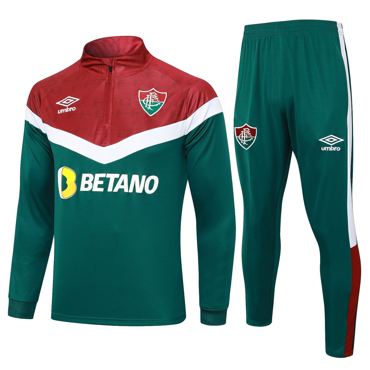 Conjunto Fluminense Zíper Curto Treino 2024/25 | Torcedor Shop