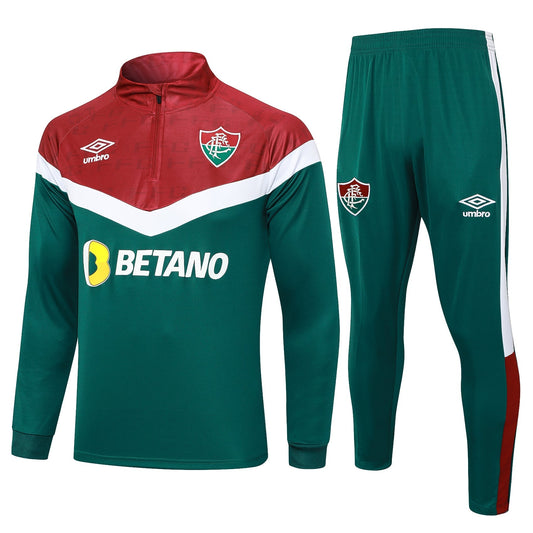 Conjunto Fluminense Zíper Curto Treino 2024/25 | Torcedor Shop