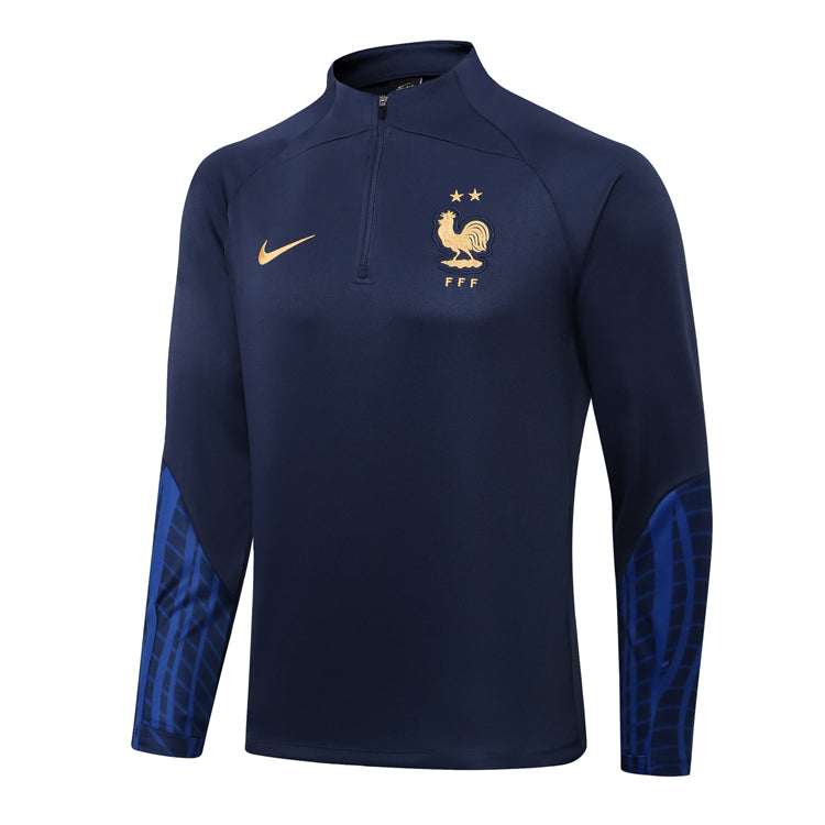 Conjunto França Ziper Curto Azul - foto 3 | Torcedor Shop