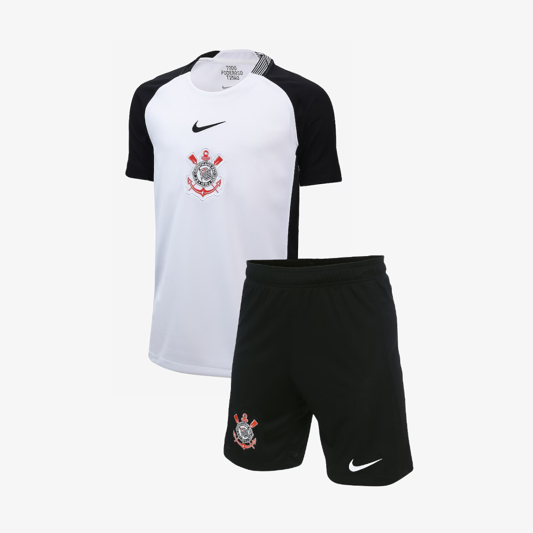 Conjunto Infantil Feminino Corinthians 2025/26 I - foto 3 | Torcedor Shop