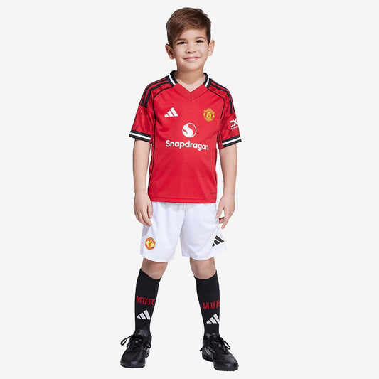 Conjunto Infantil Manchester United 2025/26 Torcedor | Torcedor Shop