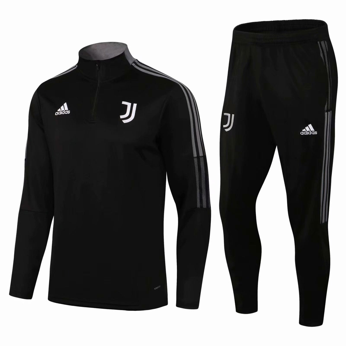 Conjunto Juventus Ziper Curto All Black | Torcedor Shop